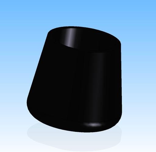[10374] FOOT RUBBER 1.25ODX1.625 BLACK